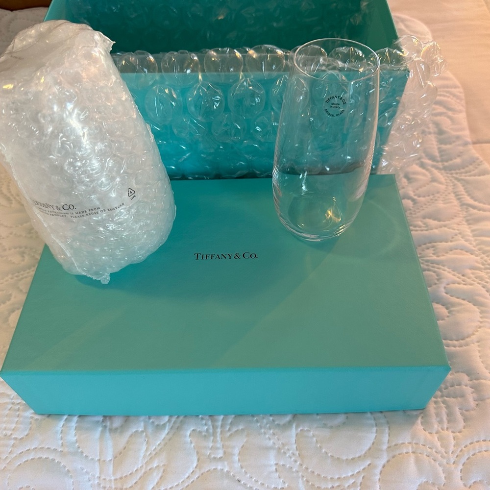 Tiffany & Co. Crystal Champagne Flutes